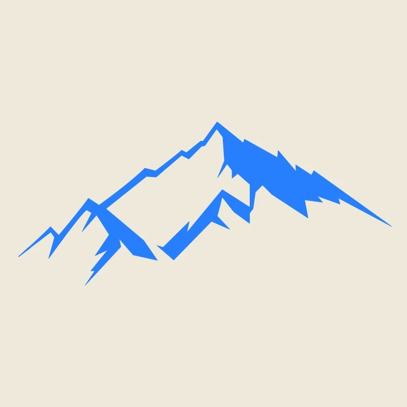 Blaue Bergsilhouette Panorama