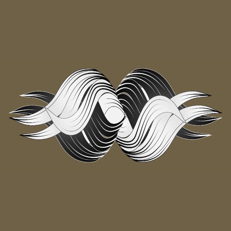Formes abstraites – Design dynamique en noir et blanc