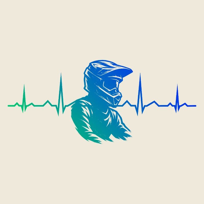 Iconisches Motocross Motiv
