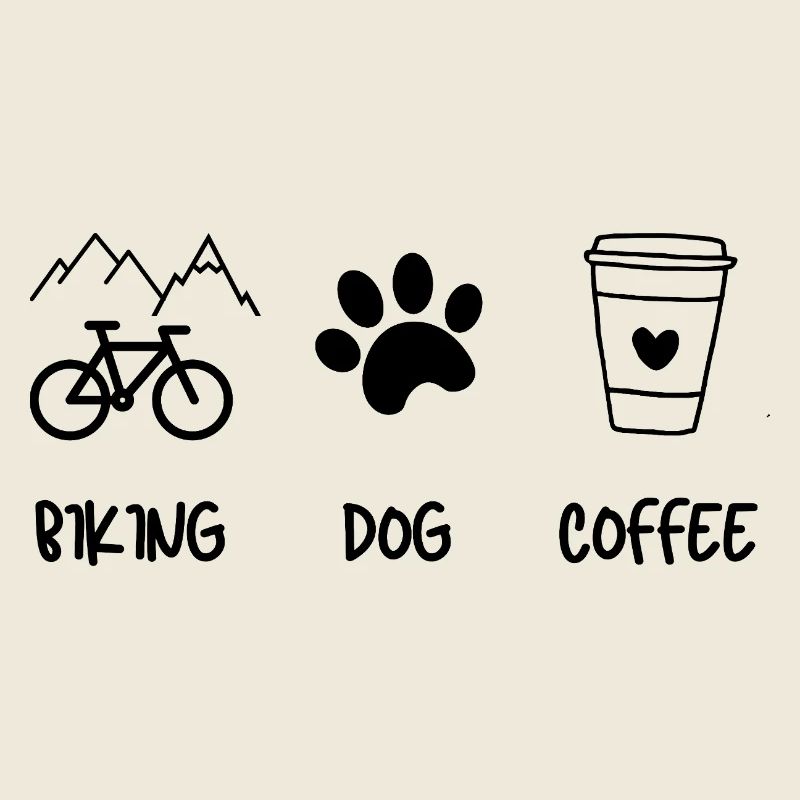 Cyclist Dog Kaffee