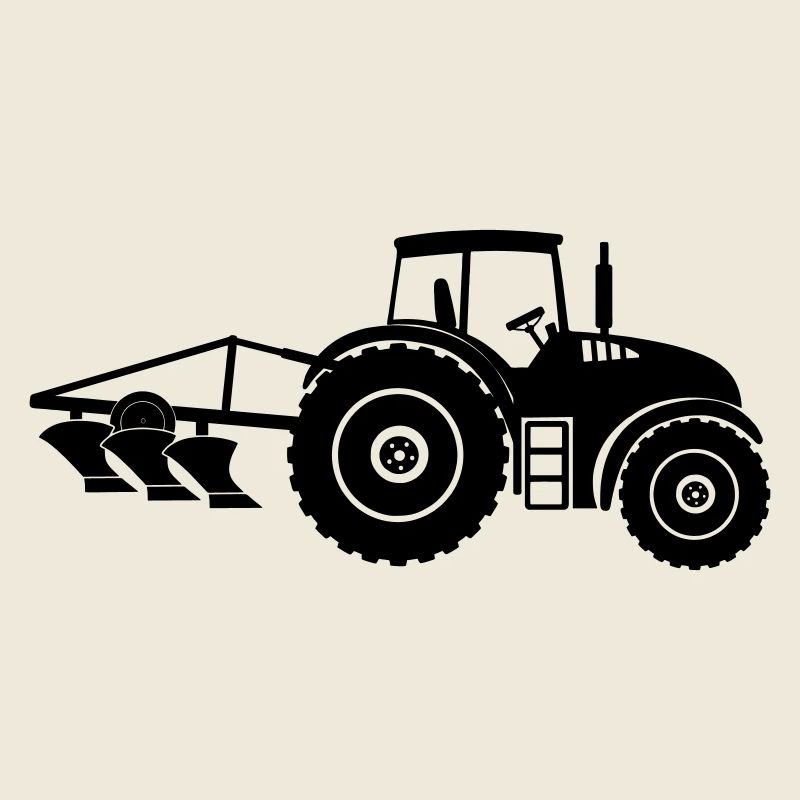 Ferme de tracteur avec logo de charrue