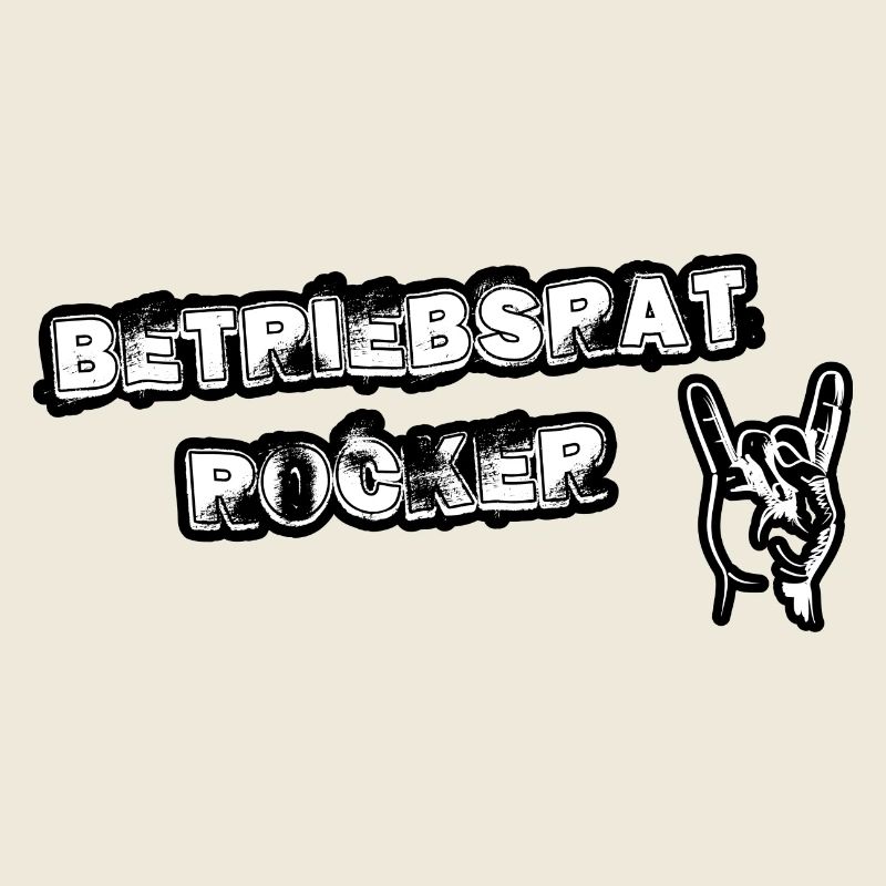 Betriebsrat Rocker white background