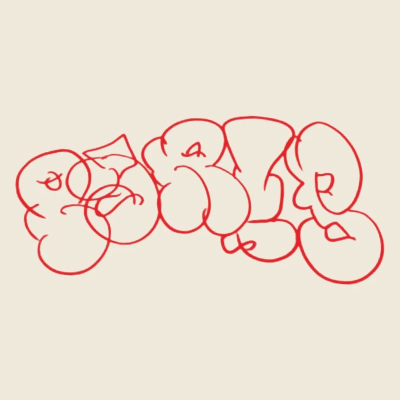 Graffiti rouge Bubble Paris Lettering