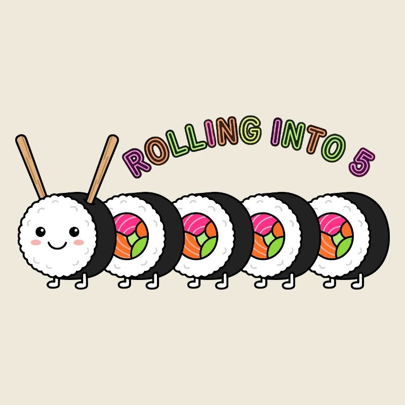 Rolling Into 5 Sushi Geburtstag