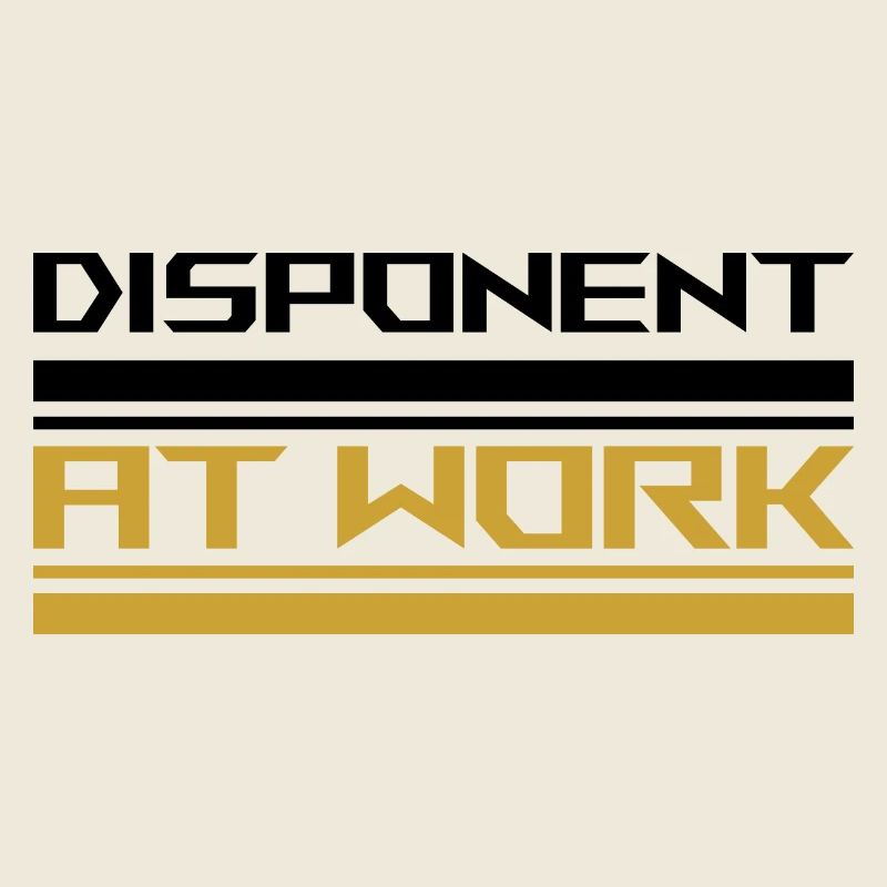 Disponent at work black