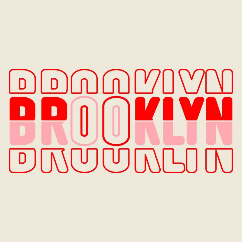Motif de bloc de néon Brooklyn