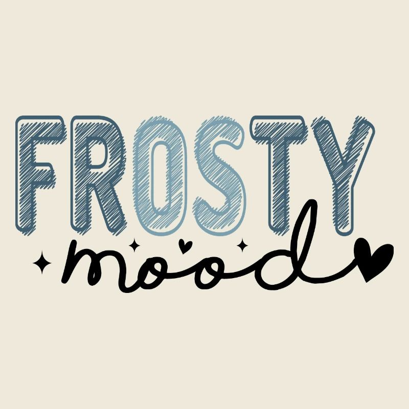 Frostiger Text im eisigen Stil