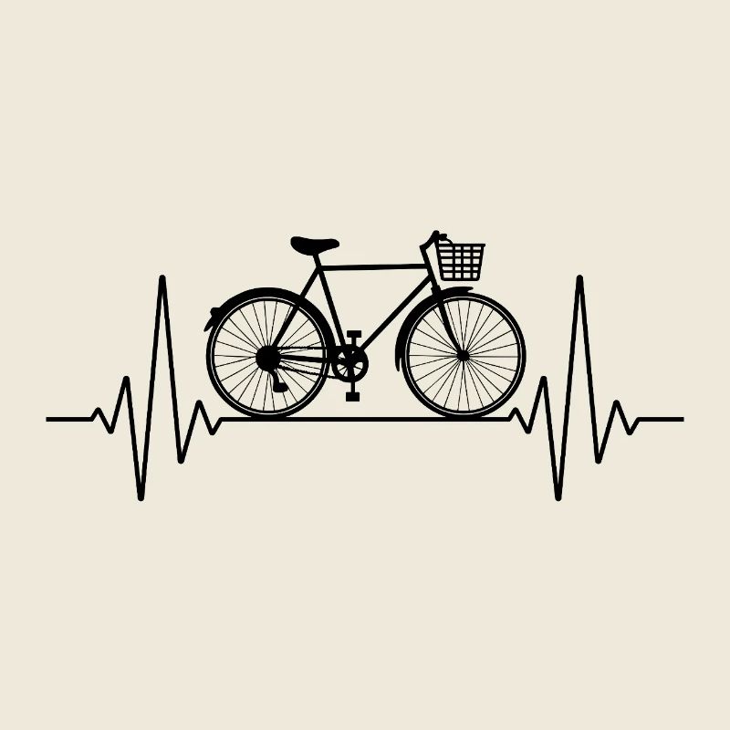 Bicyclette ECG Heart Line Passion pour le cyclisme