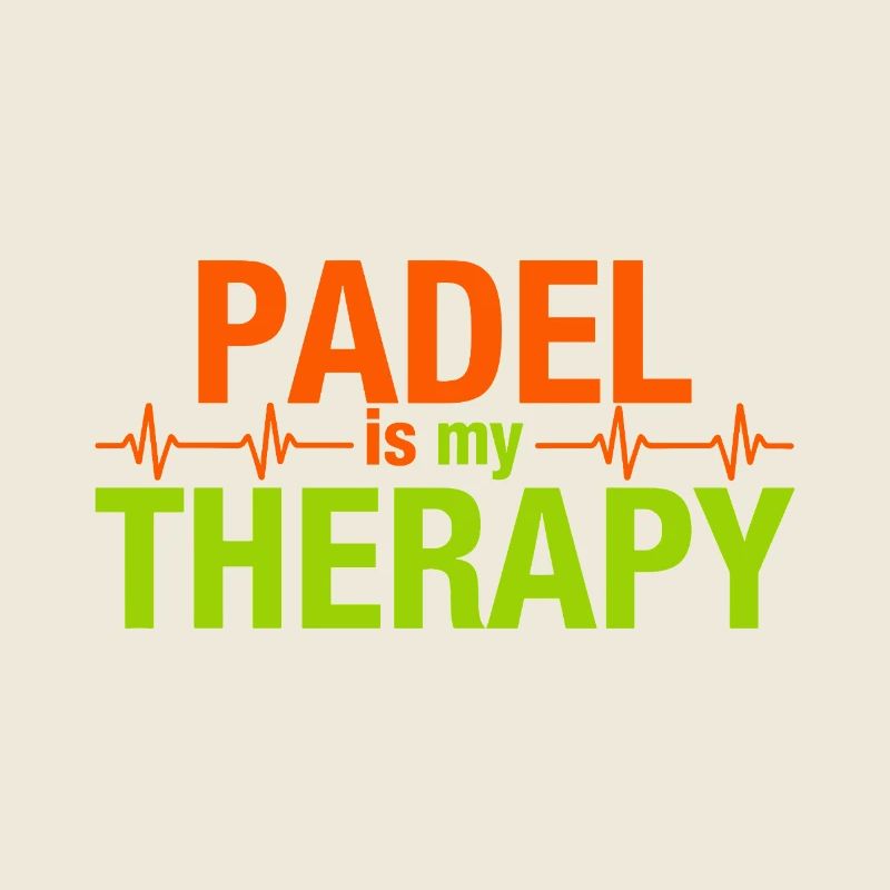 Padel is my therapy Herzschlag Sport Statement