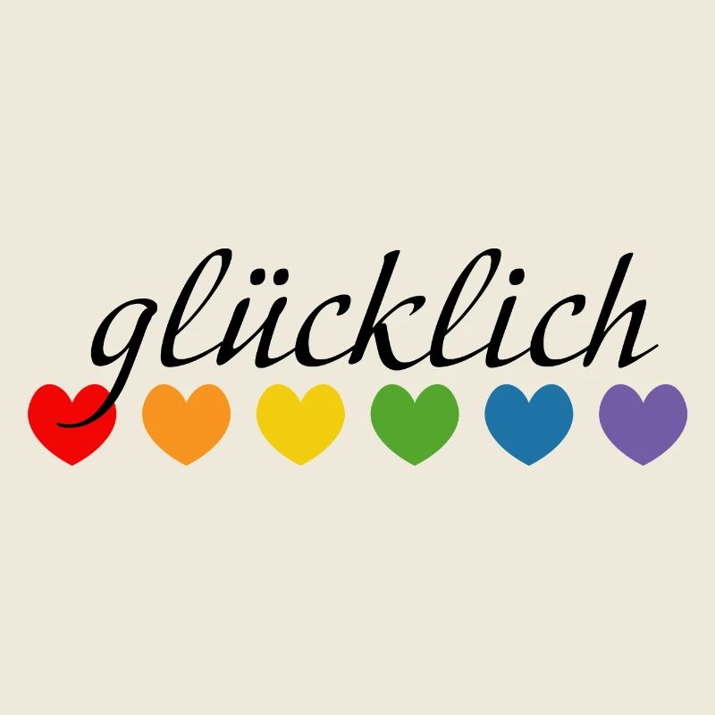 Regenbogenherzchen gluecklich LGBT lgbtqi queer