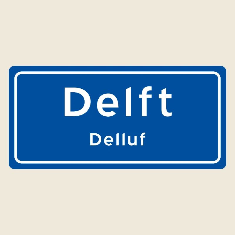 Delft place name sign