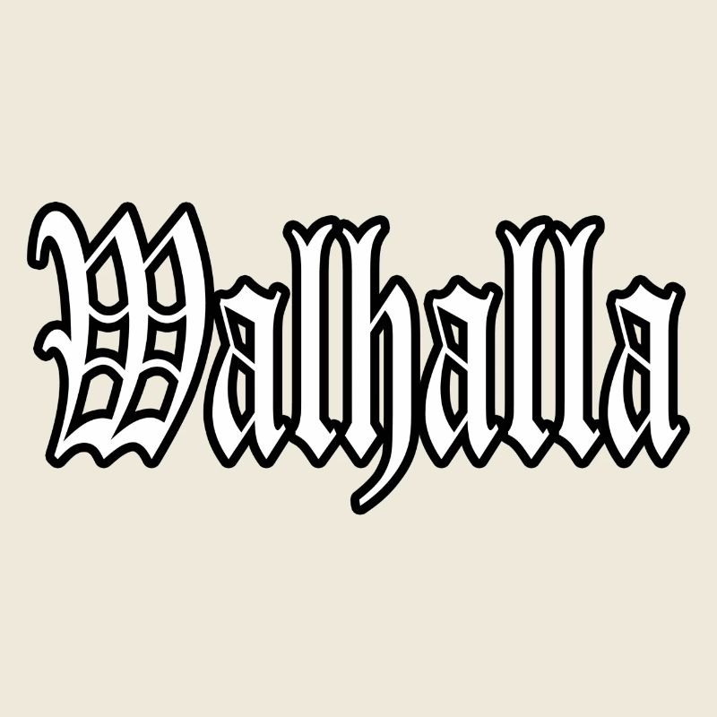 walhalla odin thor viking viking autocollant chemise