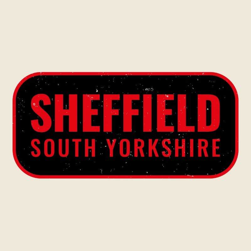 Sheffield South Yorkshire Retro Sign