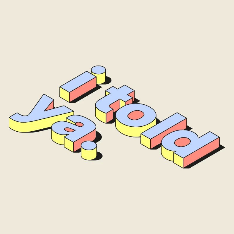 I Told Ya | Retro Pastel 3D Text