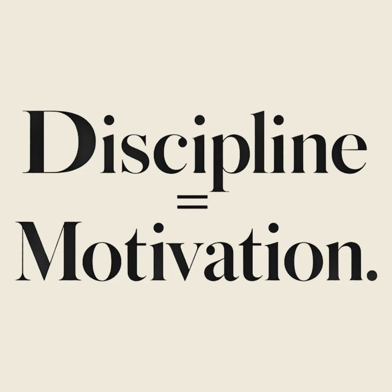 Discipline Motivation Typography