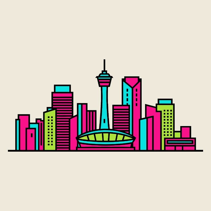 Skyline de la ville de Calgary Tour Calgary Art moderne