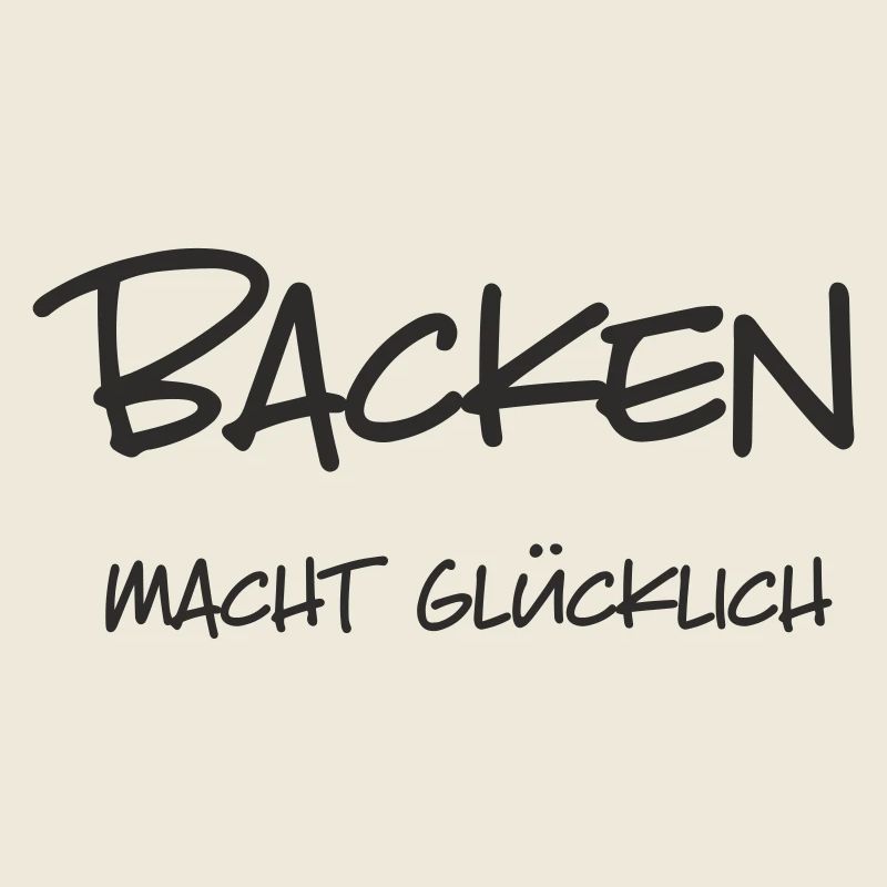 Baking makes you happy – Funny lettering for B