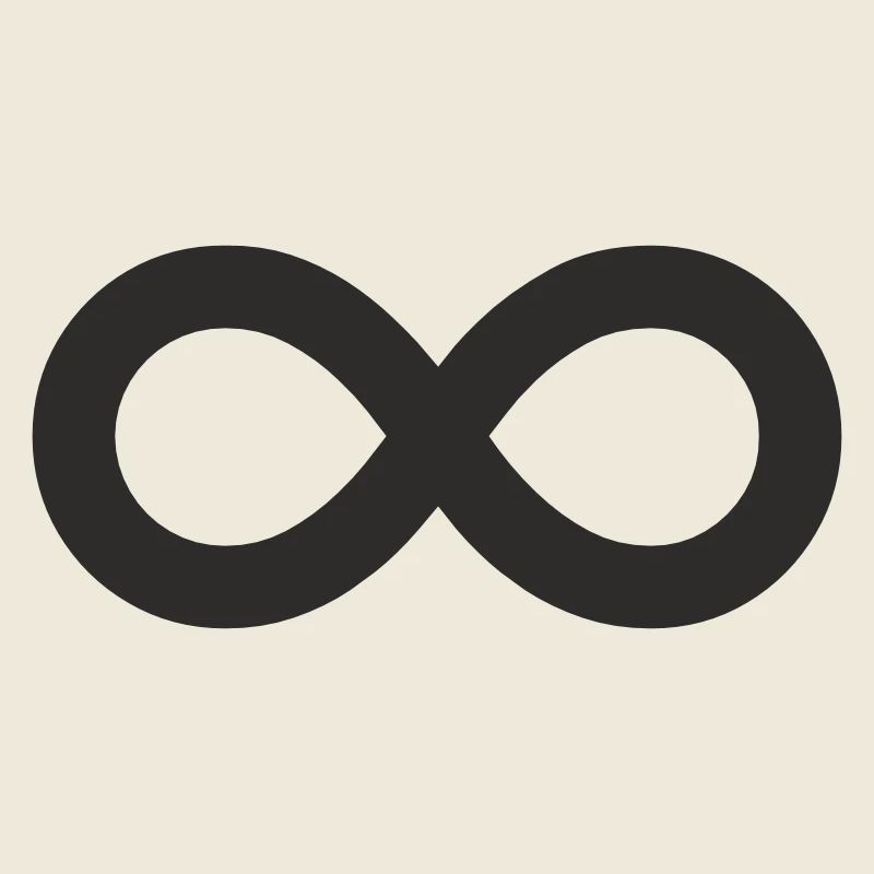 Unendlichkeitszeichen – Minimalistisches Infinity 
