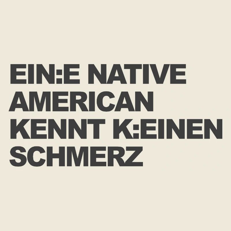 WOKE SATIRE: Ein Indianer kennt keinen Schmerz