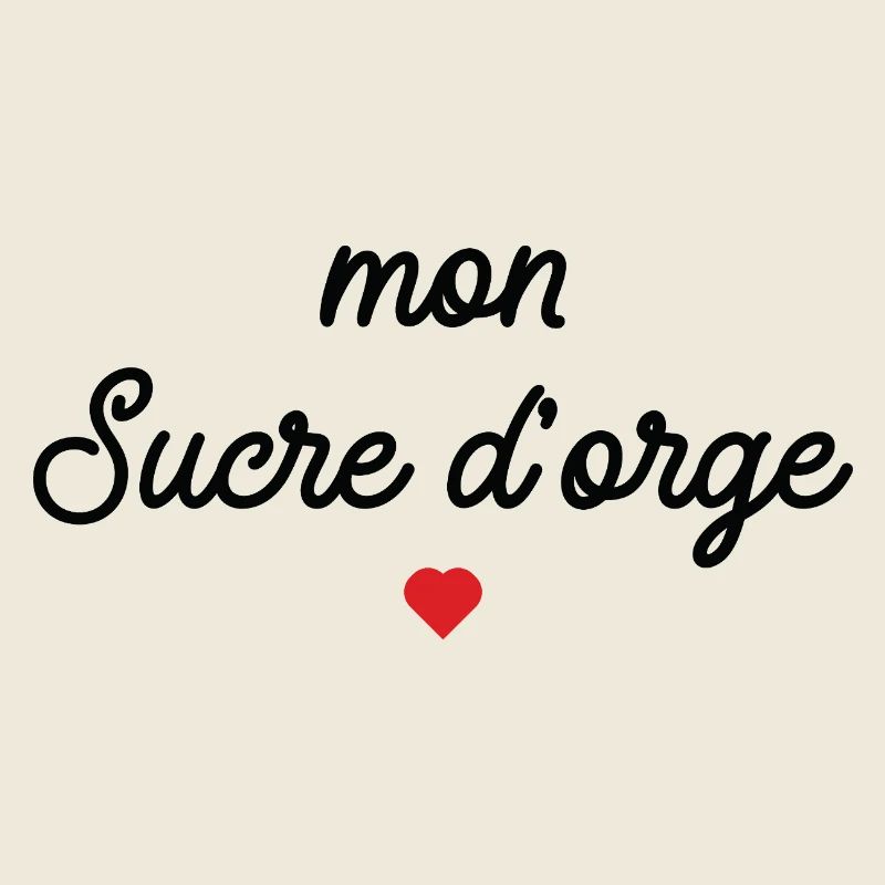Mon Sucre d'Orge Script Cœur Rouge