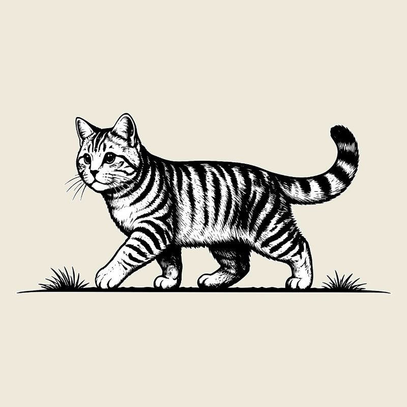 Chat qui cour Chat