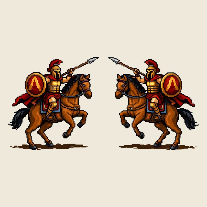 Duel équestre spartiate