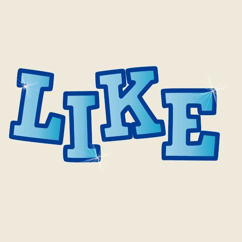 LIKE LETTERING with gloss