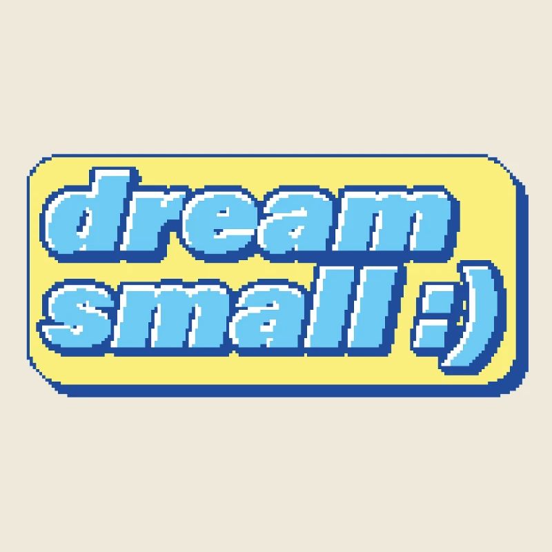 Retro Pixel Dream – Motivation ironique