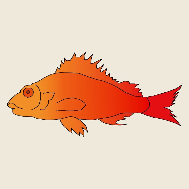Fisch mit Zackenflosse