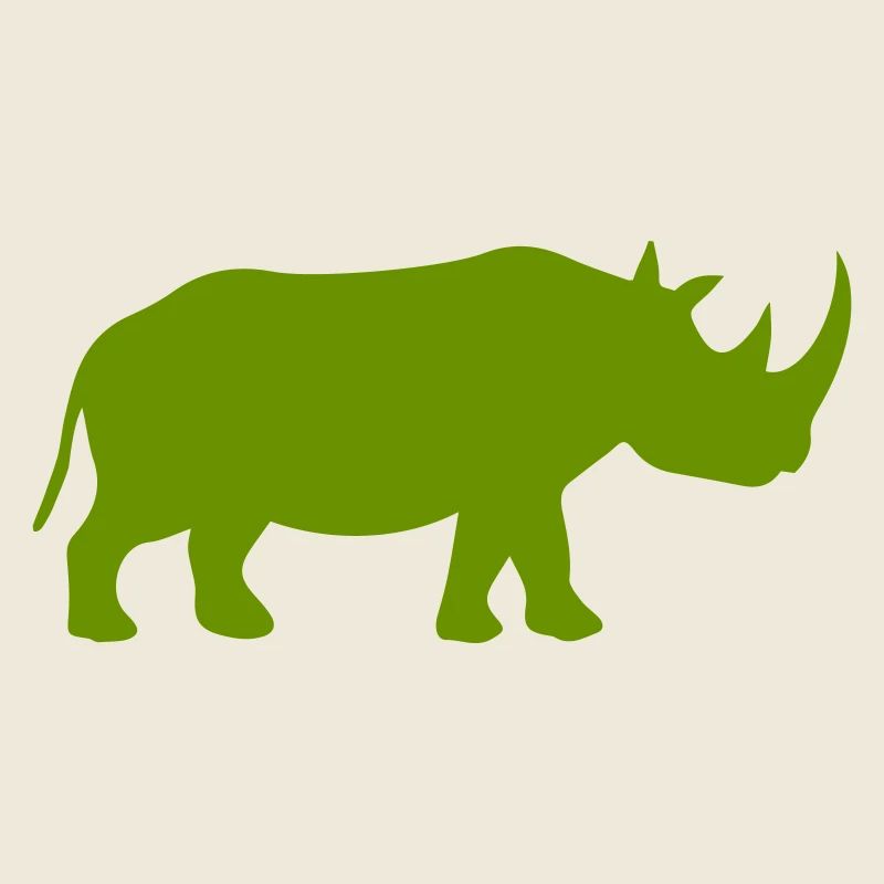 Silhouette de rhinocéros