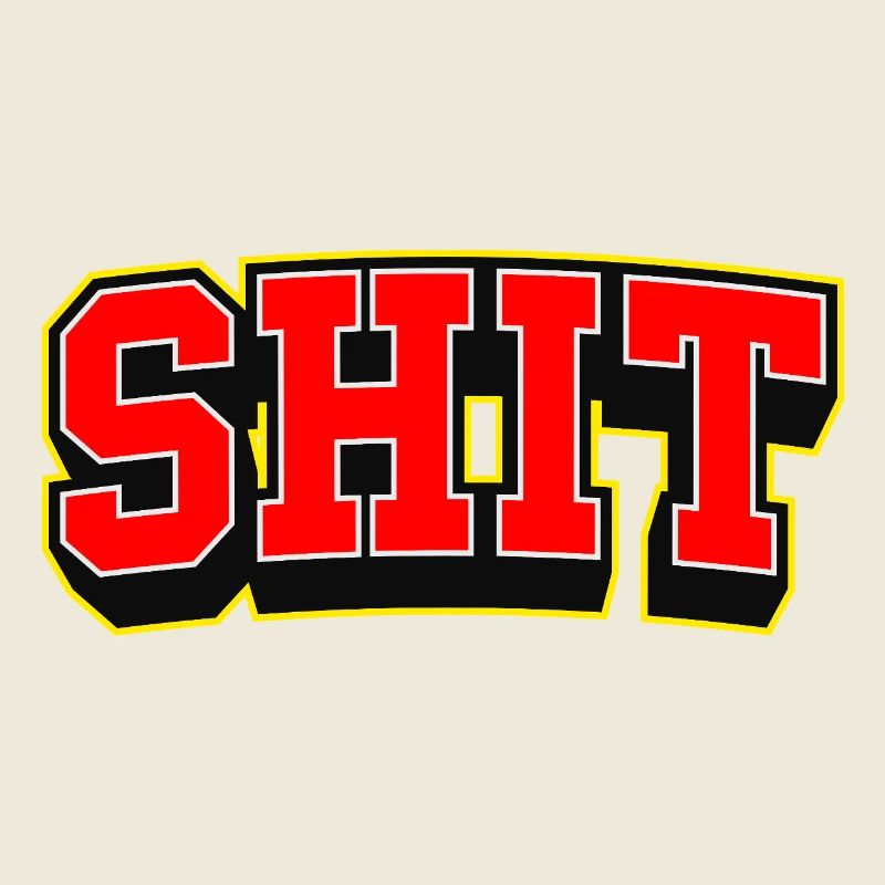 Fetter Sport-Scheißtext Logo