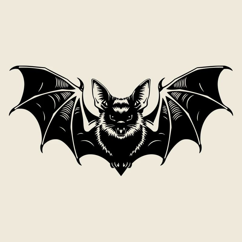 Bat Gothic Illustration