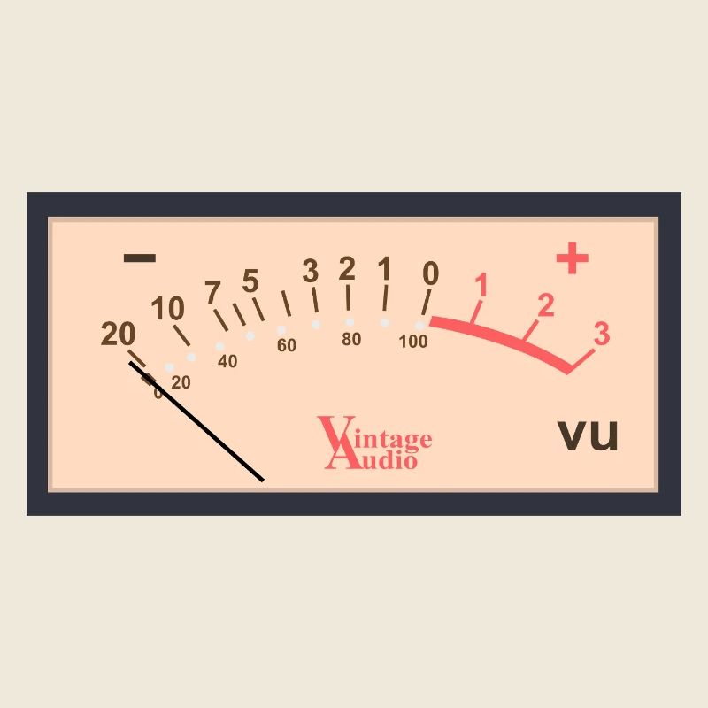 Vintage Audio VU Meter Design