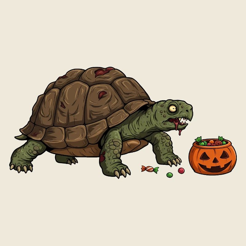 Tortue hantée Halloween Candy