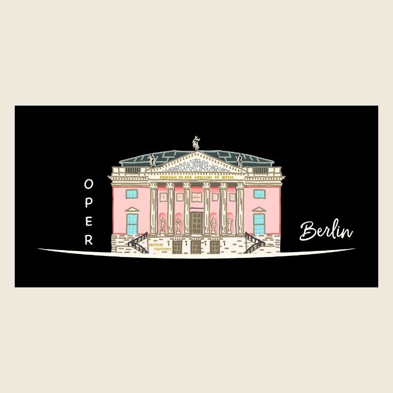 Berlin, Oper unter den Linden, Drawing
