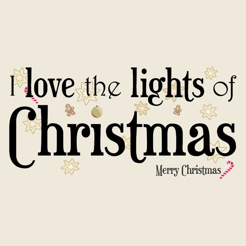J’aime les lumières de Noël, Anglais