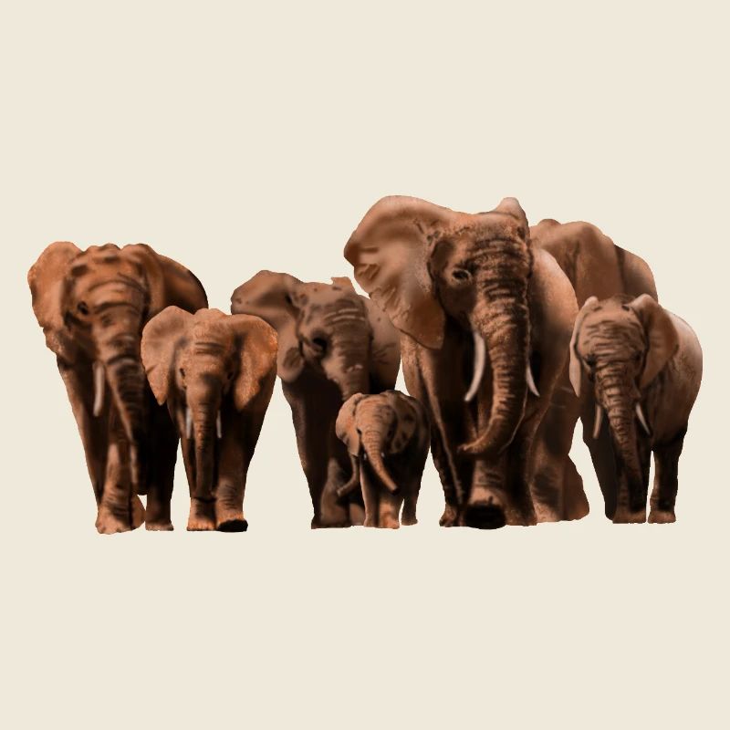 Coloriage éléphant du désert