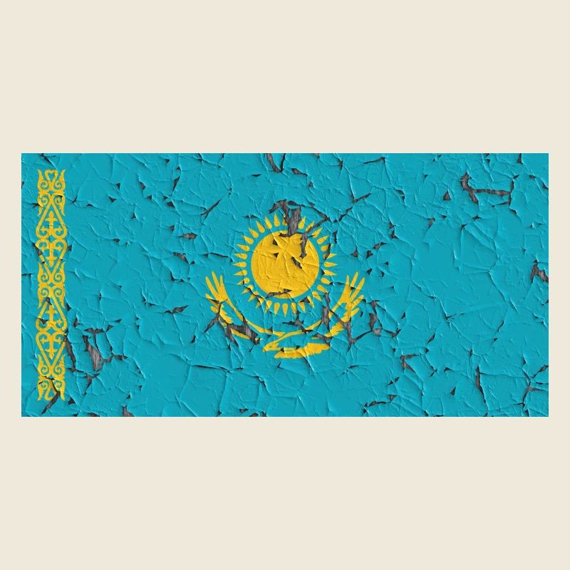 Flagge Kasachstan
