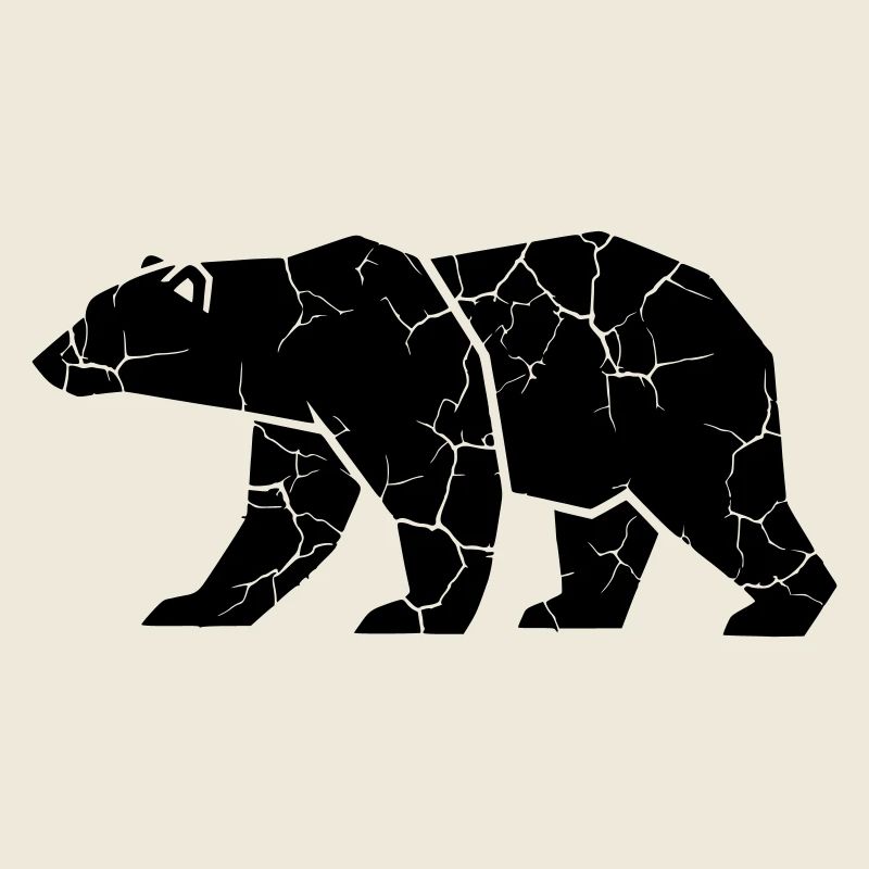 Bear Ripps Grunge Silhouette