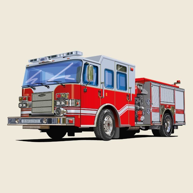 Feuerwehrauto mit dem jeder zum Einsatz möchte