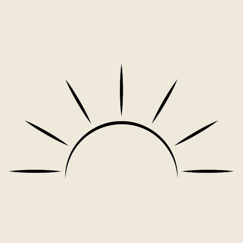 Sunrise black - Minimal Design