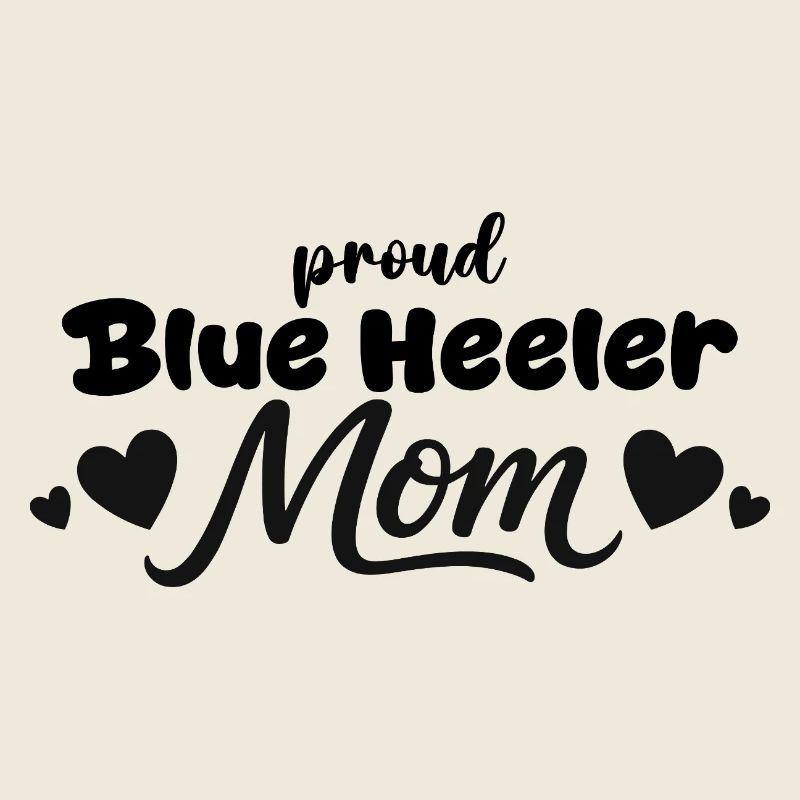 Fière maman Blue Heeler, Australienne