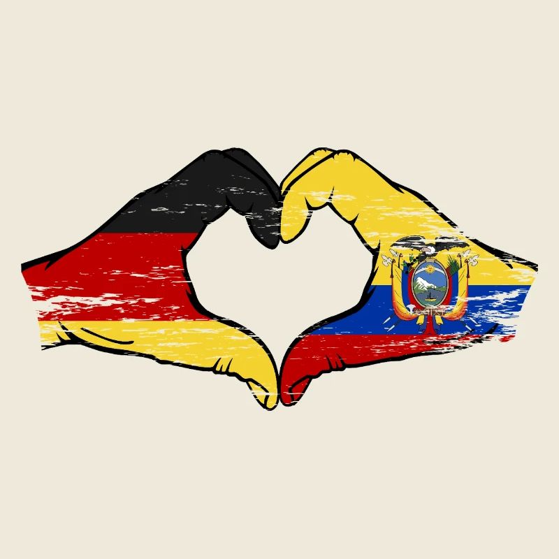 Drapeau allemand de l’Équateur utilisé