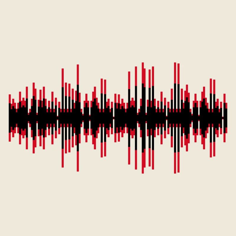 Red Pulse Waves Audio Track