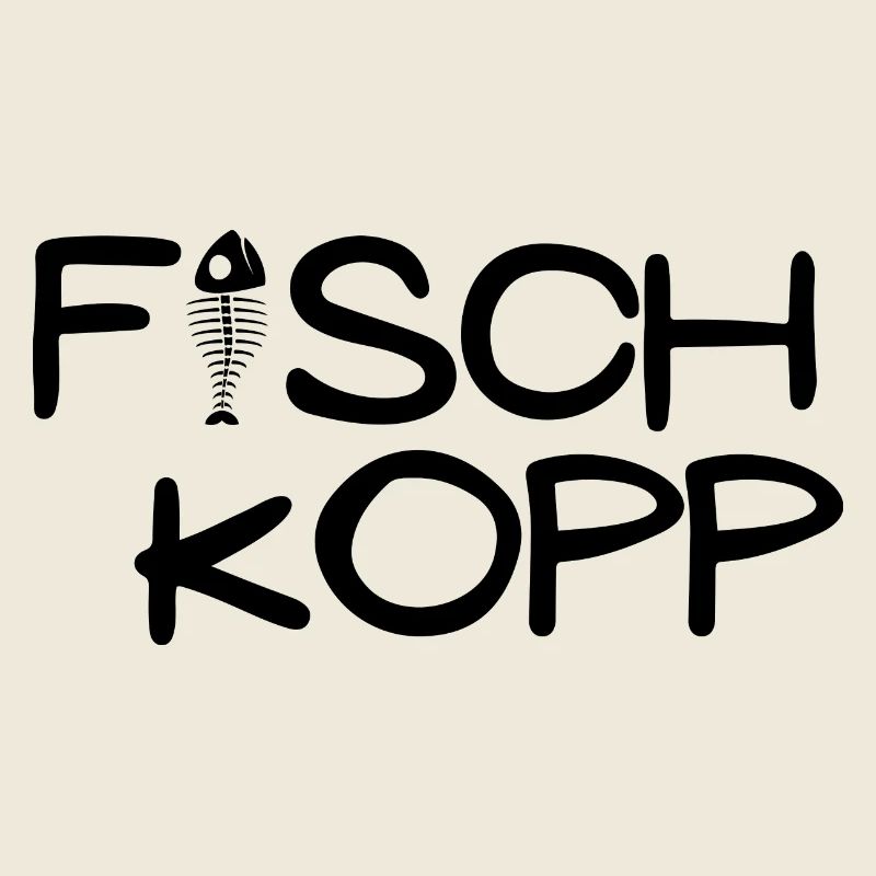 Fischkopp Motiv Angler