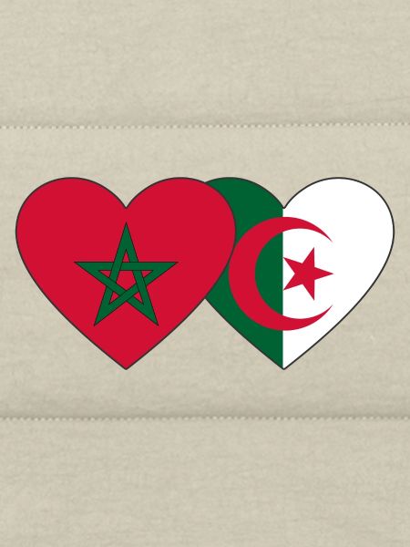 Maroc Algérie Drapeau Coeur