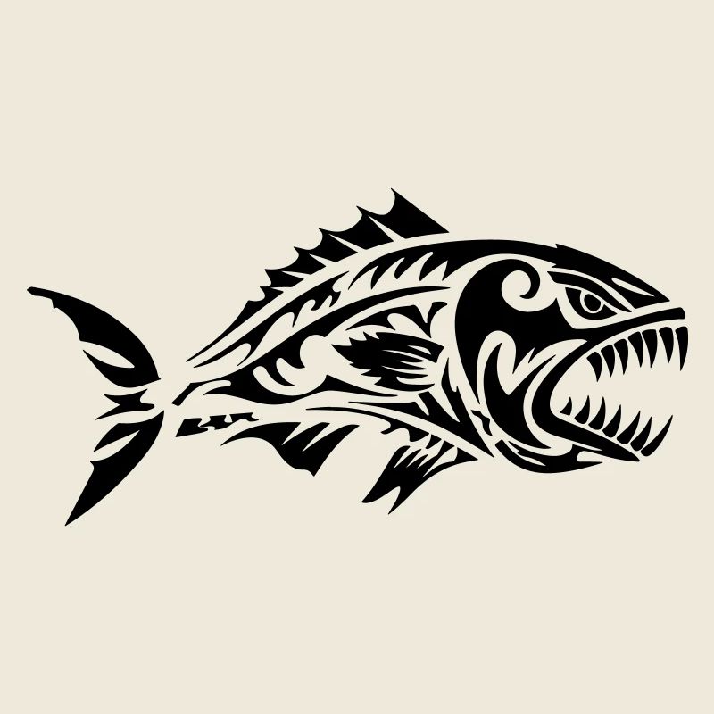 Fisch Tribal Piranha