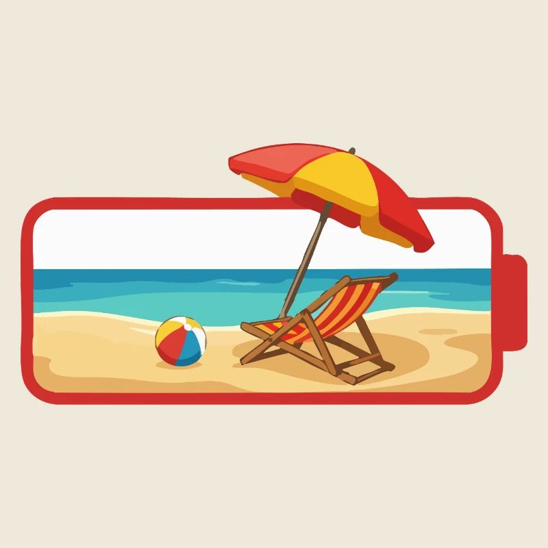 Été Plage Parasol Chaise