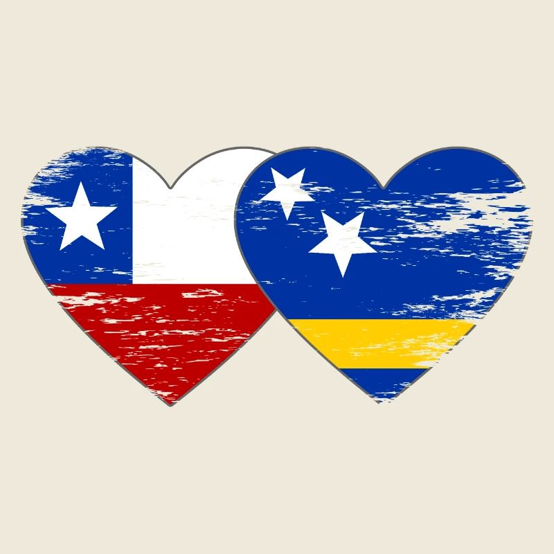 Chile_Curacao_Flagge_Herz_used