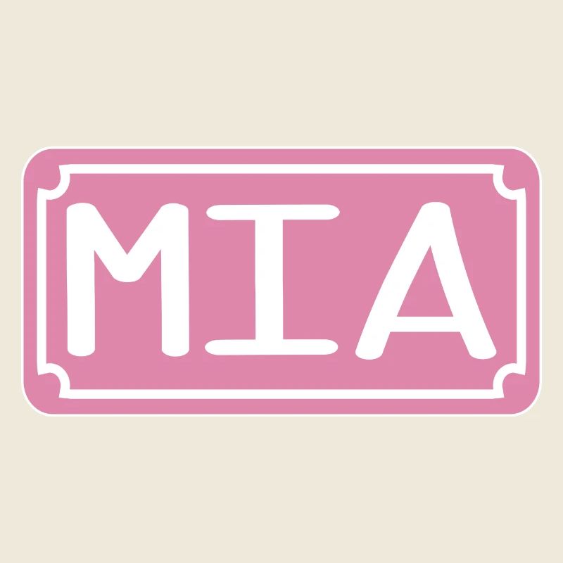 Namensgeschenk - VORNAME MIA MÄDCHENNAME